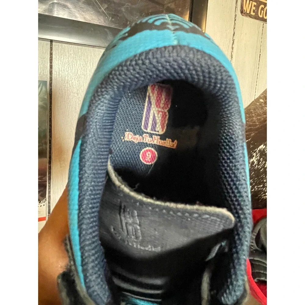 Deja Tu Huella Kids Blue Black Soccer Cleats‎ Athletic Shoes Size 9 Toddler